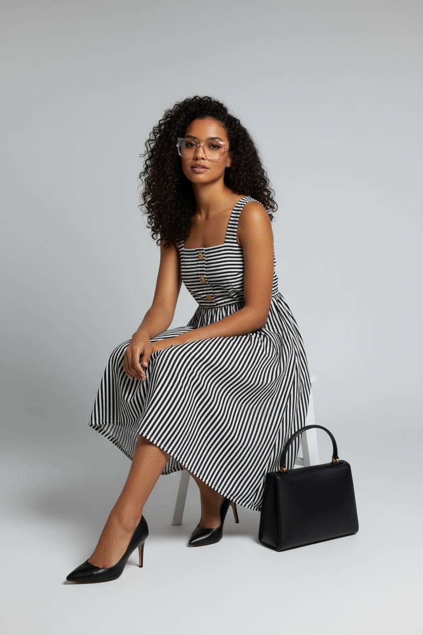The Riviera Stripe Dress