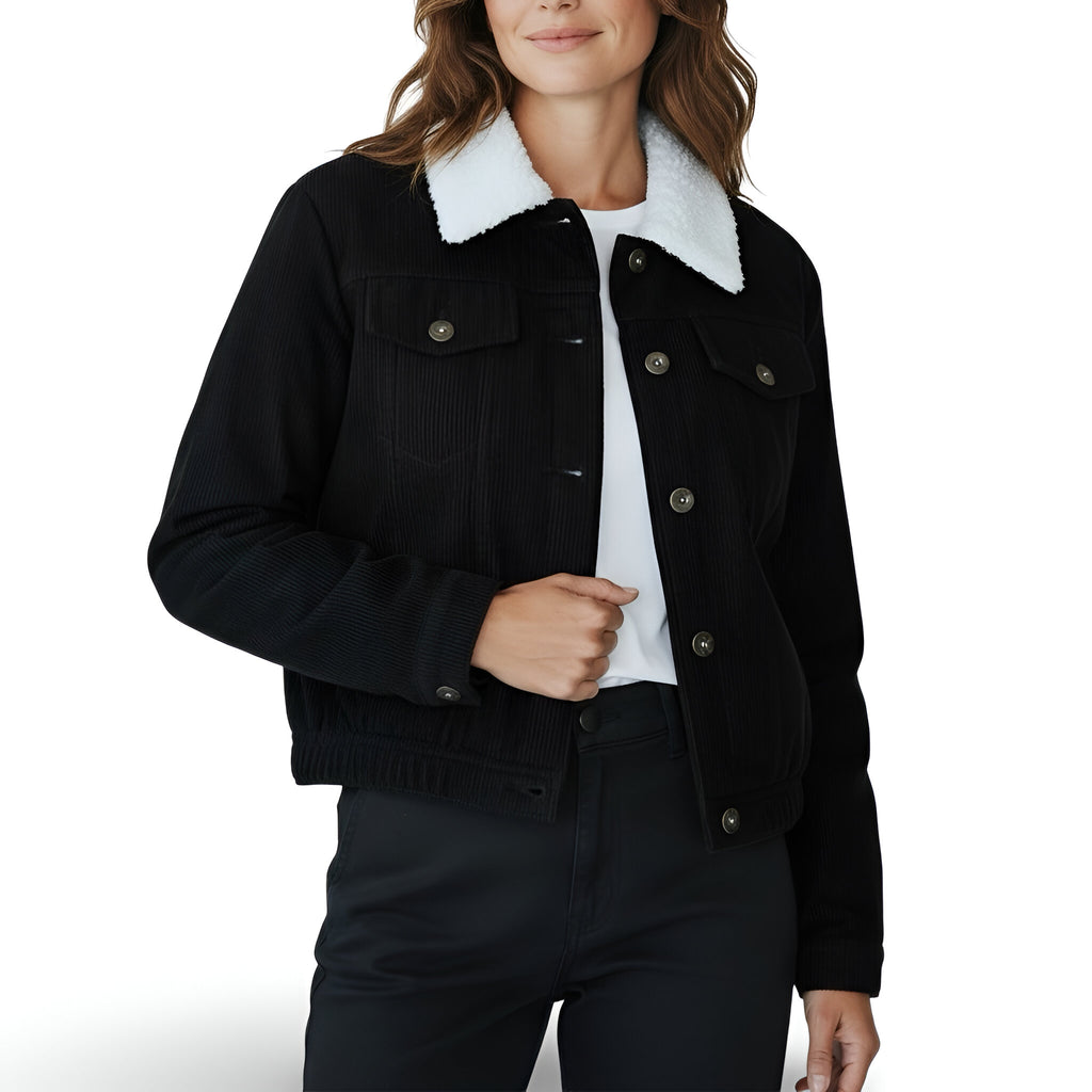 Black Velvet Tuxedo Jacket with Contrasting White Collar