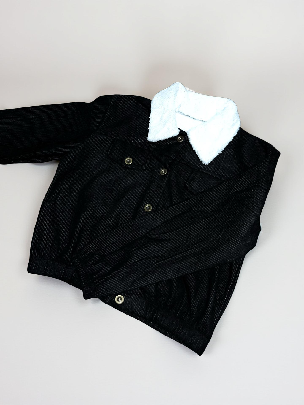 Black Velvet Tuxedo Jacket with Contrasting White Collar