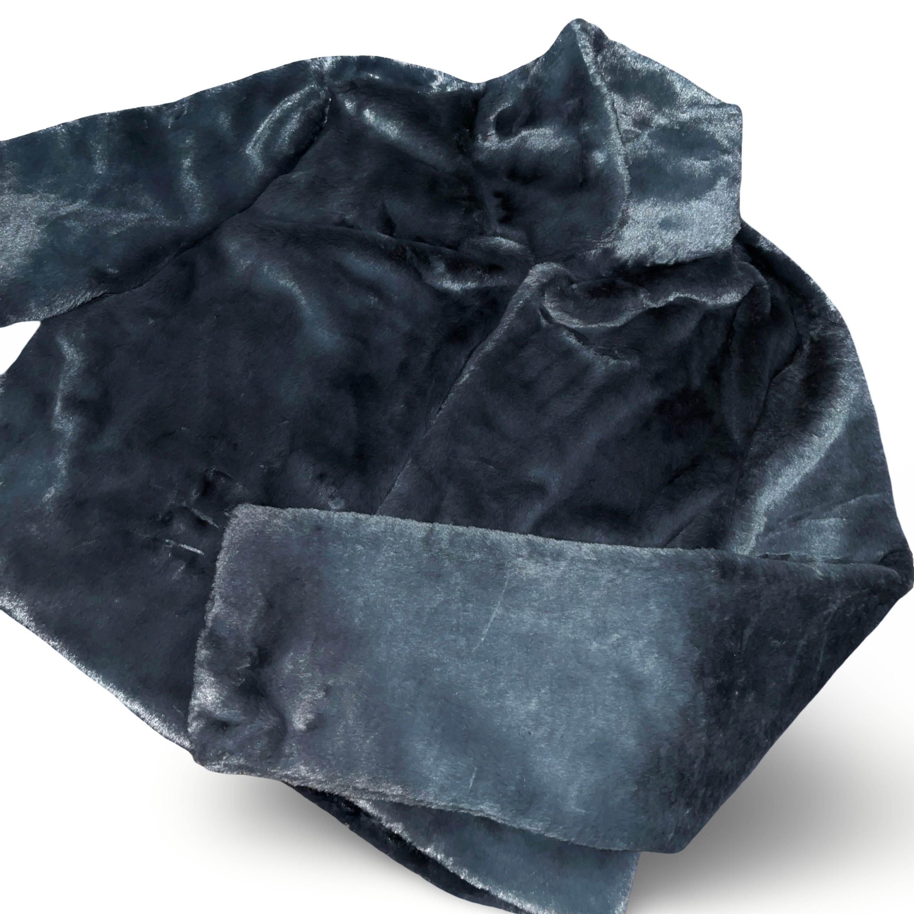 Grey Valvet Crop Jacket